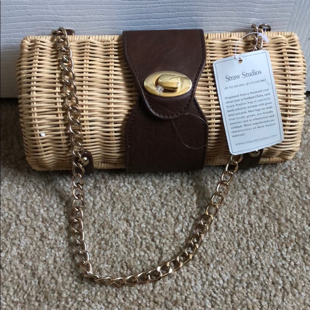 NWT Straw Studios Clutch Purse